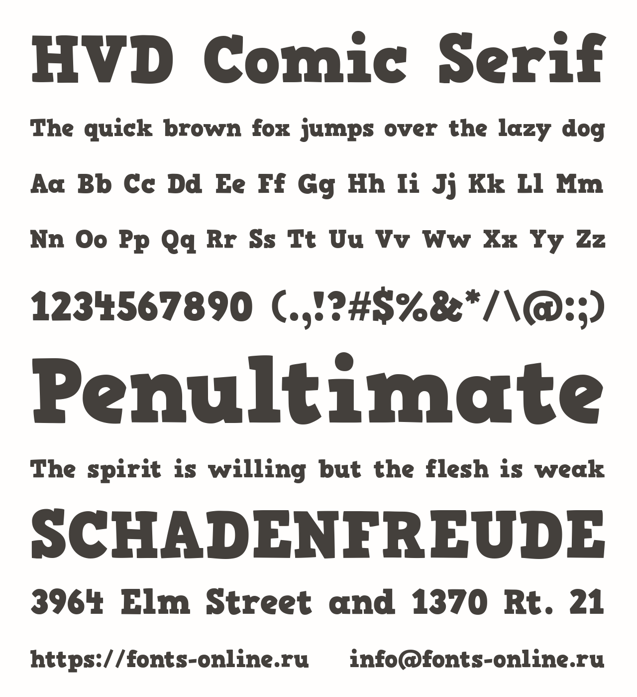 HVD Comic Serif Free Font Download